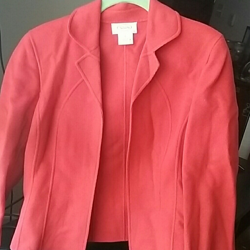 Burnt orange wool blazer